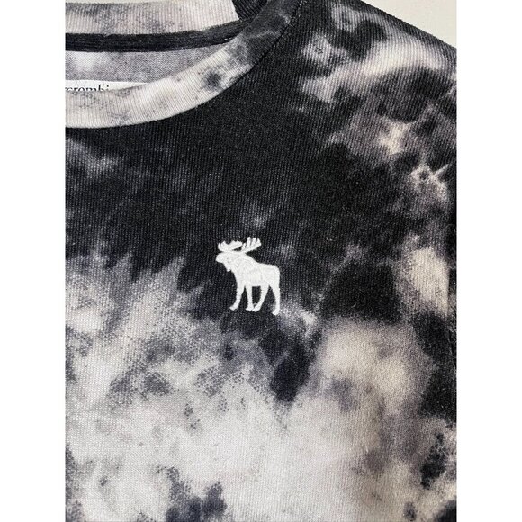 Abercrombie Tie Dye Top 9 Black Preppy Classic Soft Retro Comfy Basic Sporty - Picture 6 of 7